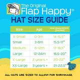 Kids UPF50+ Girls and Boys Original Flap Hat with Ties