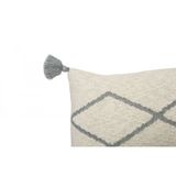 Knitted Cushion Little Oasis Nat - Grey