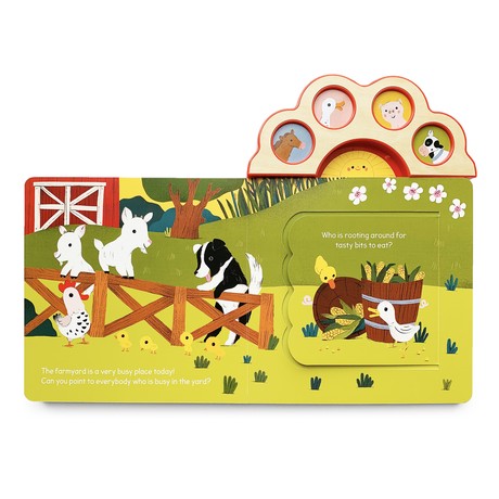 Hello, Farm! Lift-a-Flap Animal Sound Book for Ages 1-5