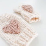 Heart Mittens, Blush | Baby & Kid Valentine's