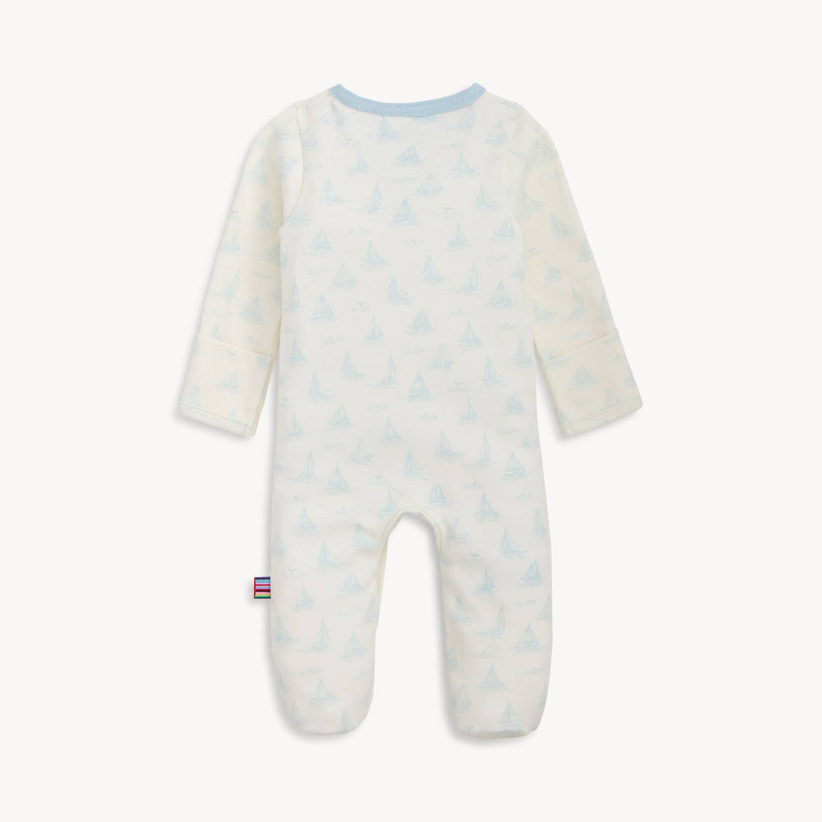 TINY TIDES BL ORG COT MAGNETIC FOOTIE