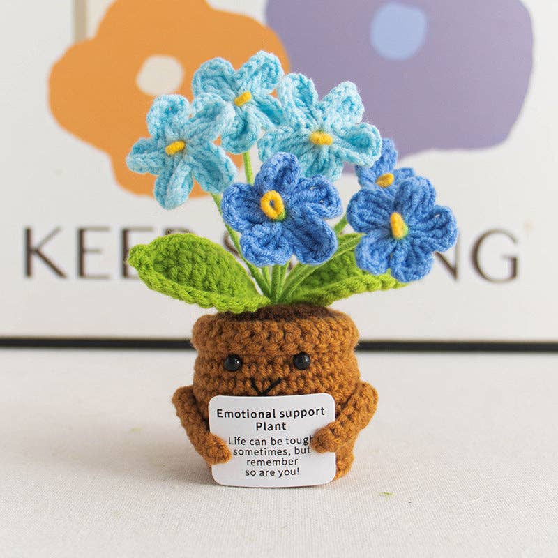 Handmade Knitted Potted Plants Cotton Desk Decor