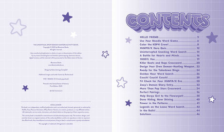 Unofficial KPop Demon Hunters Activity Book by Lila Violet