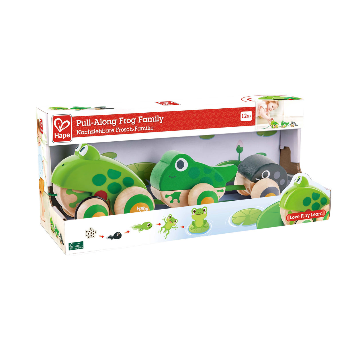 Pull-Along Frog Family