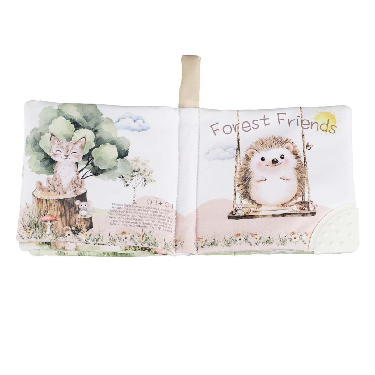 Forest Friends – 10-Page Crinkle Cloth Book for Toddlers