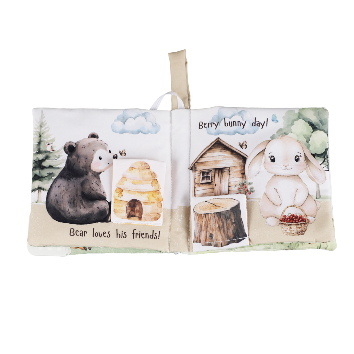 Forest Friends – 10-Page Crinkle Cloth Book for Toddlers