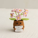 Handmade Knitted Potted Plants Cotton Desk Decor