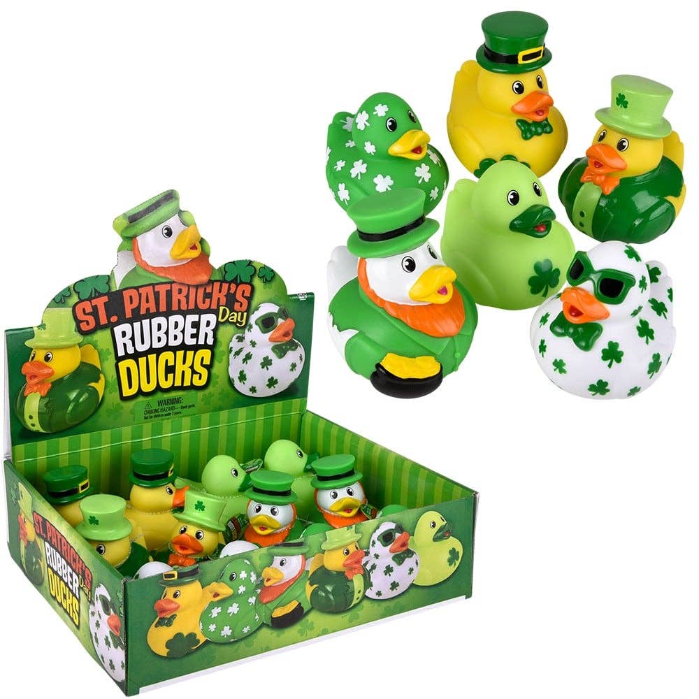 St. Patrick's Day Rubber Duckies 3.5"