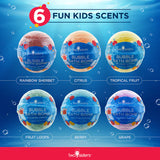 6 pack Sea Animal Bath Bombs for Kids with Toy Surprises