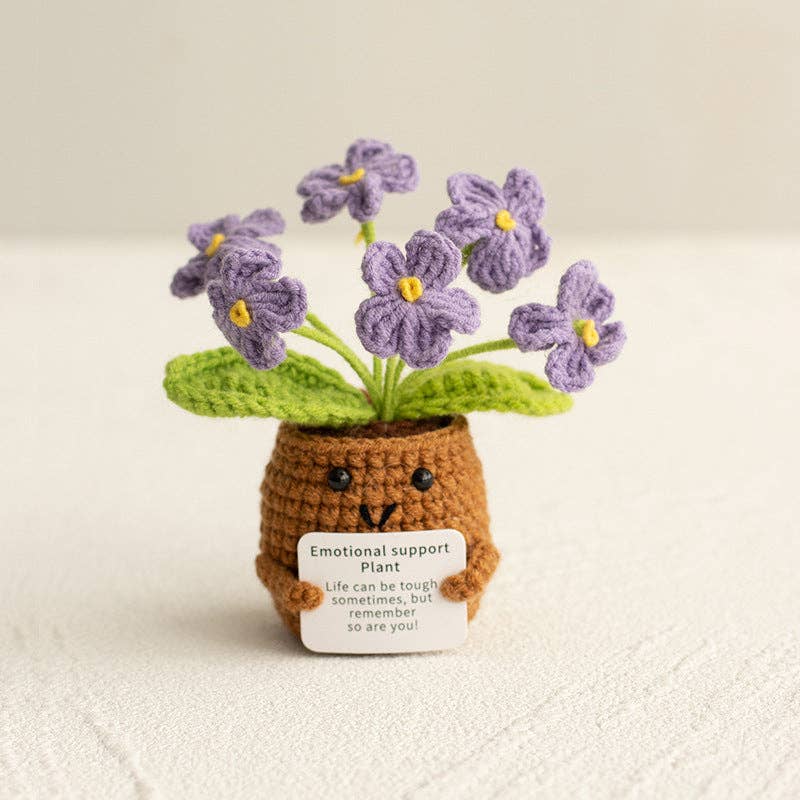 Handmade Knitted Potted Plants Cotton Desk Decor