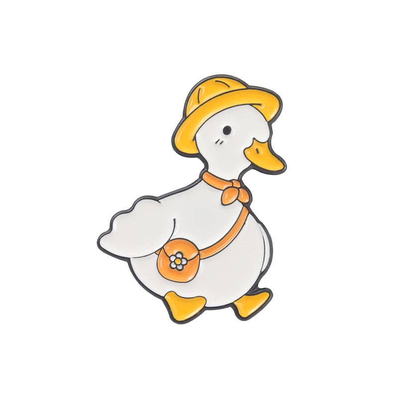 Duck Cute Metal Lapel Pin Unisex Animal Accessory