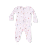 Petite Ballet - 2 Way Ruffle Front Zipper Footie