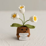 Handmade Knitted Potted Plants Cotton Desk Decor