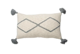 Knitted Cushion Little Oasis Nat - Grey
