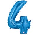 34"PKG NUMBER BLUE MEGALOON