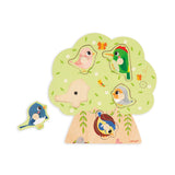 Chunky Wooden Bird Sounds Peg Puzzle
