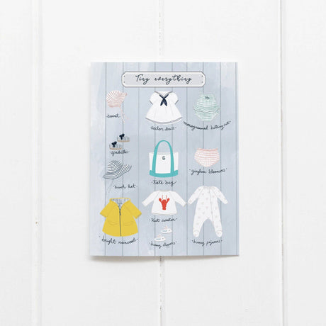 Tiny Everything Girl Greeting Card