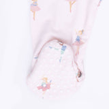 Petite Ballet - 2 Way Ruffle Front Zipper Footie