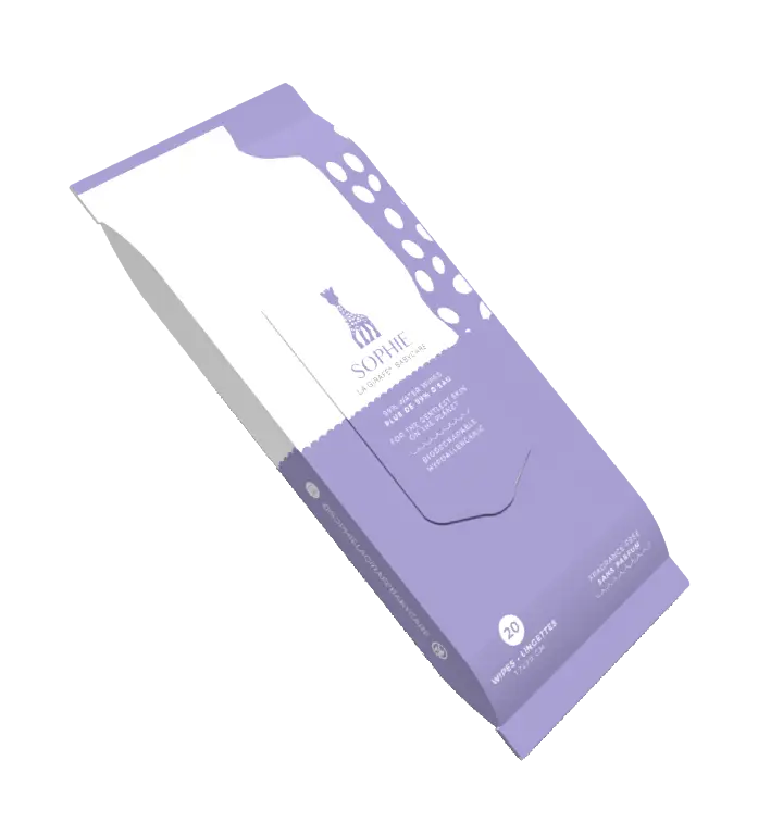 Sophie la Girafe Babycare 99% Water Wipes 20 Ct Travel Size
