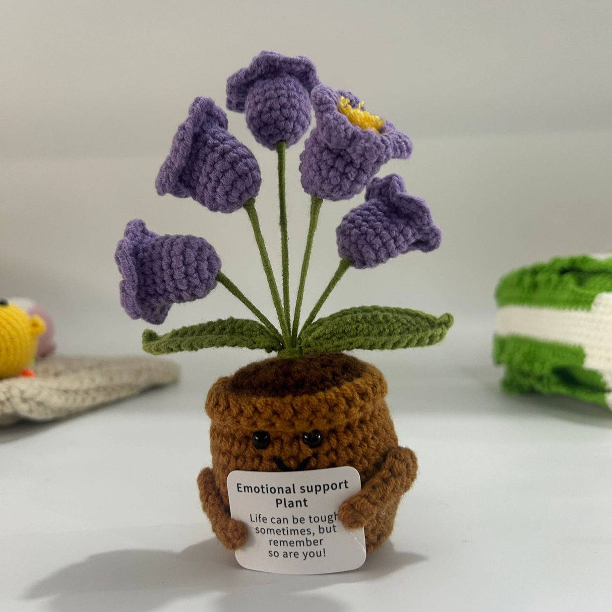 Handmade Knitted Potted Plants Cotton Desk Decor