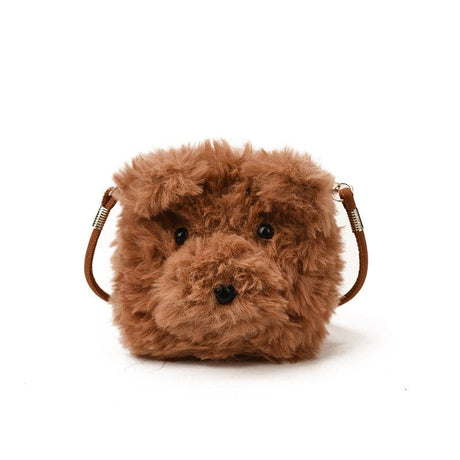 Cute Plush Bear Shoulder Bag Mini Crossbody Bag for Kids