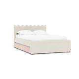 Petal Pink Trundle Fabric (Performance Heathered)