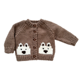 Bear Cardigan, Tan | Baby & Kid Sweater