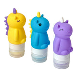 Set of 3 Unicorn-Shaped Leakproof Silicone Condiment Squeeze