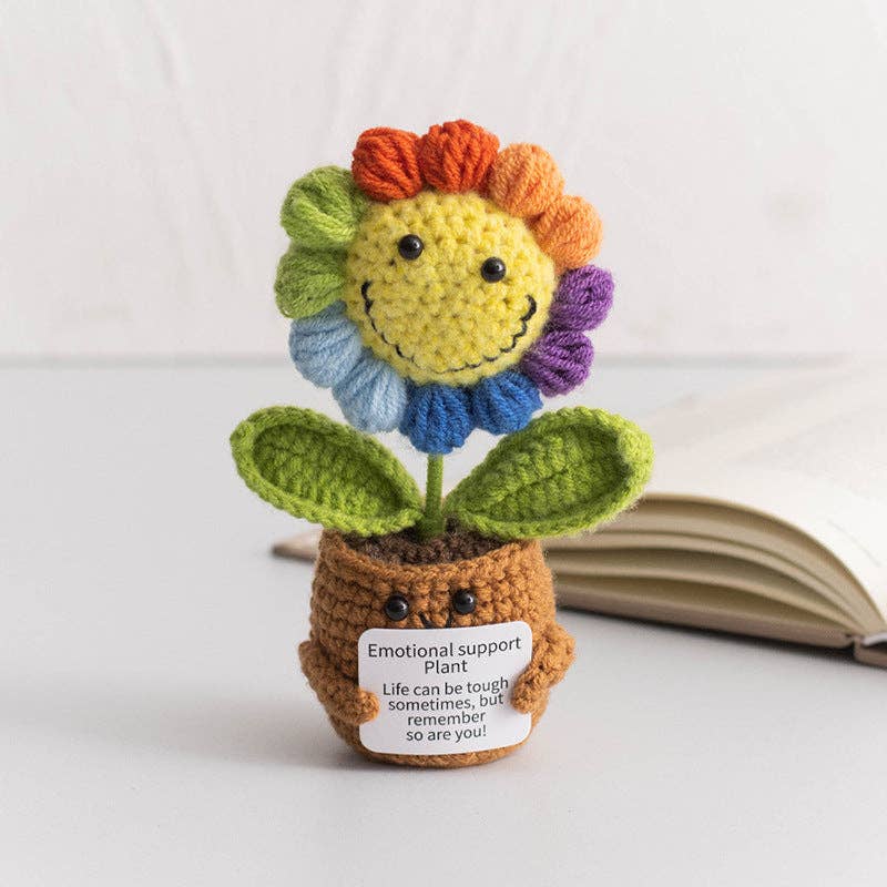 Handmade Knitted Potted Plants Cotton Desk Decor