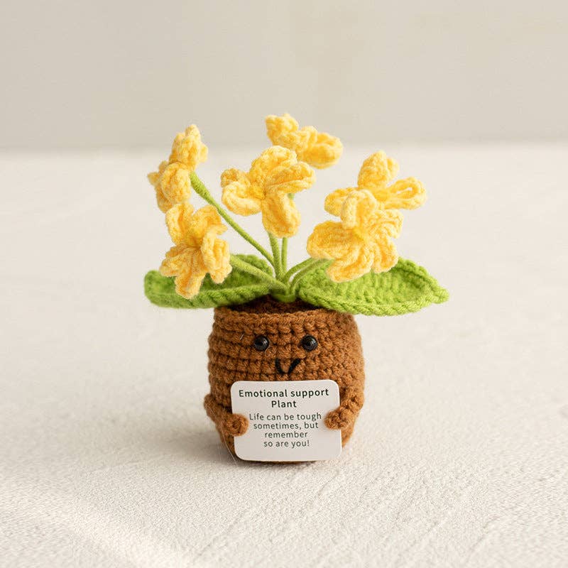 Handmade Knitted Potted Plants Cotton Desk Decor