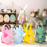 Easter Bunny 3D Felt Basket Cute Rabbit Tote Bag