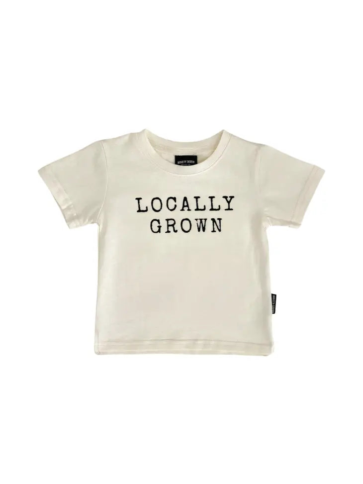 Locally Grown - Ivory Kids Tee, Toddler T-shirt, Farming Kid