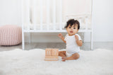 Natural Wooden Milestone Blocks Photo Prop