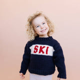 Ski Sweater, Navy Baby Kids Christmas Holiday Winter Gift