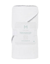 LUXE Baby/Toddler Towel: Detailed Pom Pom Trim,Bamboo Cotton