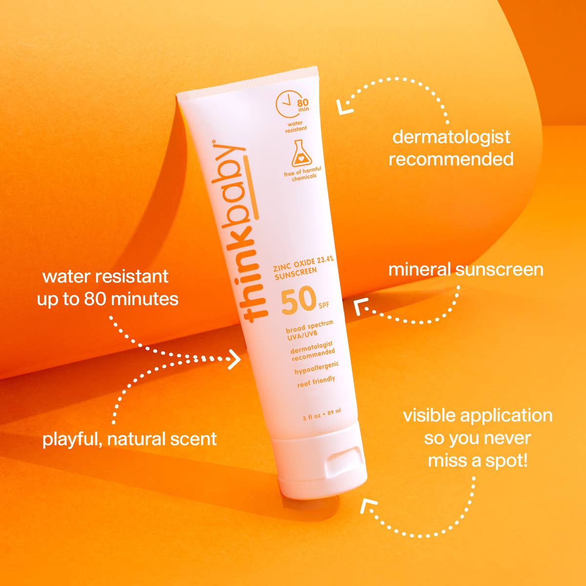 Think Baby SPF 50 Sunscreen 3 oz