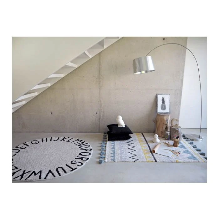 Round Abc Natural-Black