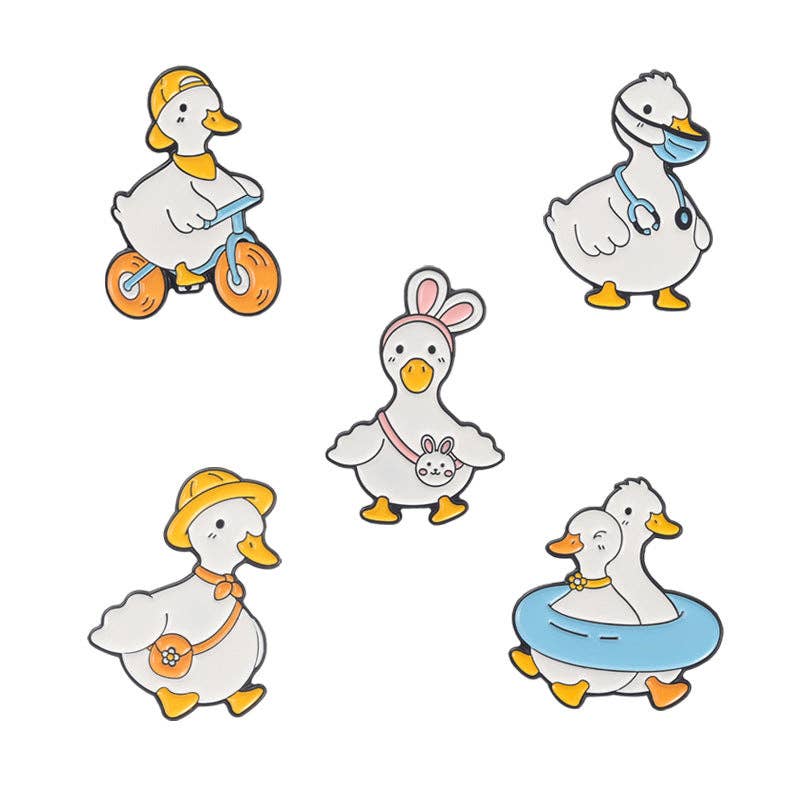 Duck Cute Metal Lapel Pin Unisex Animal Accessory