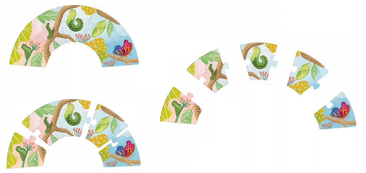 Grow-a-Puzzle. Becoming a Butterfly by