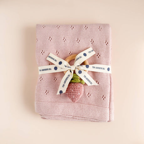 Heirloom Pique Blanket Blush Organic Cotton Kids & Baby Gift