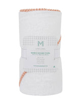 LUXE Baby/Toddler Towel: Detailed Pom Pom Trim,Bamboo Cotton