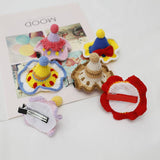 Colorful Princess Crochet Hat Hair Clip Handmade Hair Accessory