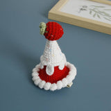 Colorful Princess Crochet Hat Hair Clip Handmade Hair Accessory