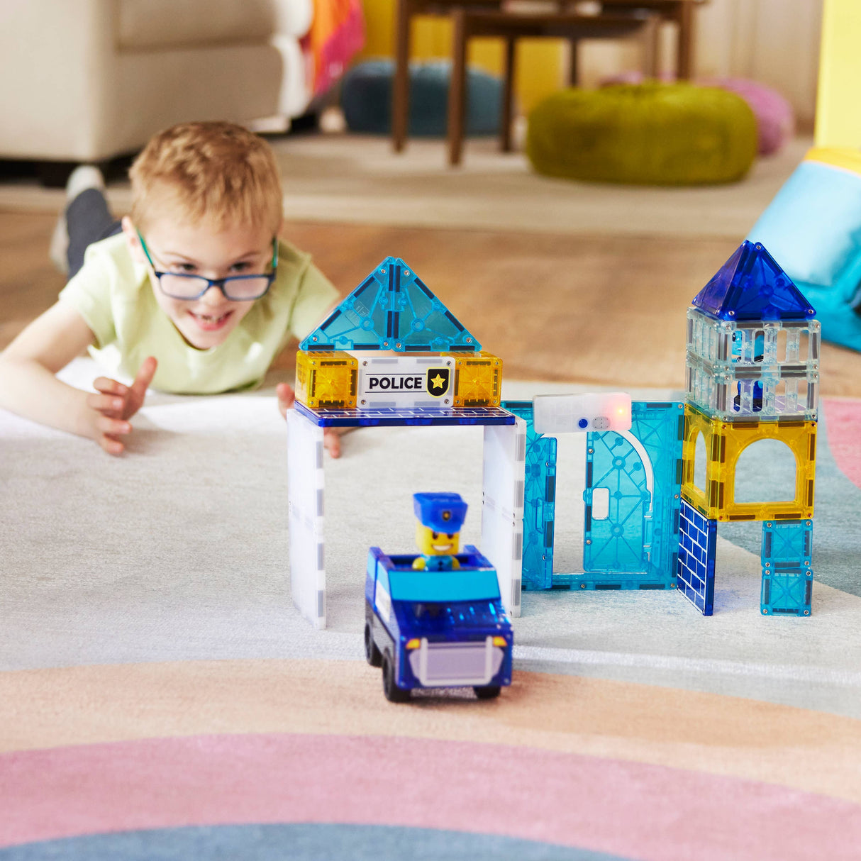 Magna-Tiles Police Station 35-Piece Set