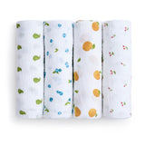 Aden & Anias organic cotton muslin swaddle blanket 4 pack