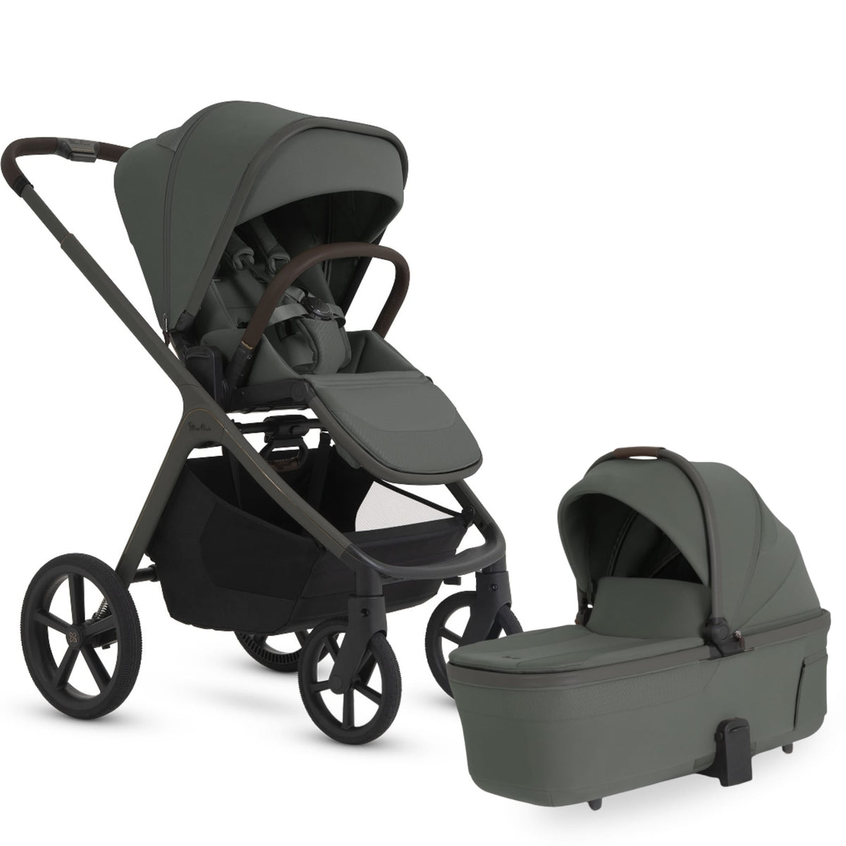Silver Cross Cove 2 Full-Size All-Terrain Stroller + Bassinet Bundle