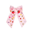 Cute gemstone hair bow clip for kids, perfect for back-to-school season