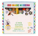 Set of 8 beeswax crayons for kids, made from natural beeswax