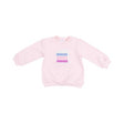 Oversized kids' sweatshirt with birthday cake appliqué – soft and festive pullover, perfect for birthday celebrations and photo moments.