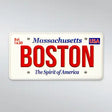 Boston Massachusetts license plate magnet, a fun travel souvenir